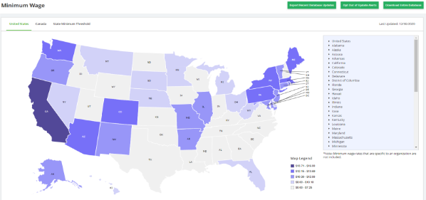 Local minimum wage tracking available - ERI V2 Assessors